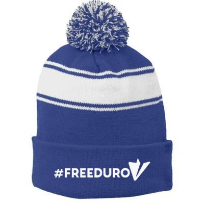 Freedurov Freepavel Telegram Founder Pavel Durov Stripe Pom Pom Beanie