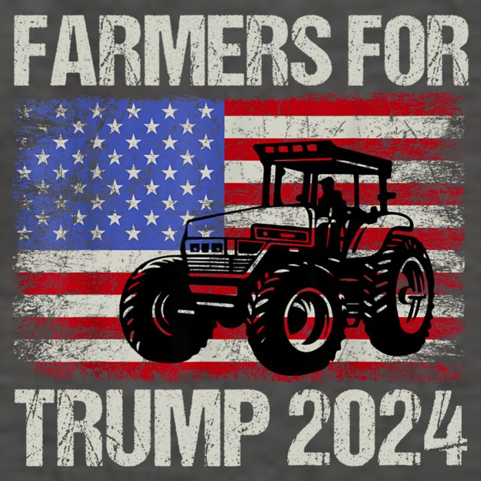 Farmers For Trump 2024 American Election Pro Trump Farmers Vector Backpack