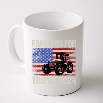 Farmers For Trump 2024 American Election Pro Trump Farmers Coffee Mug