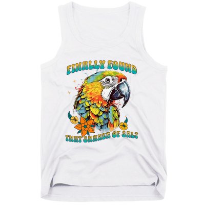 Finally Found That Shaker Of Salt Parrot Head Tank Top