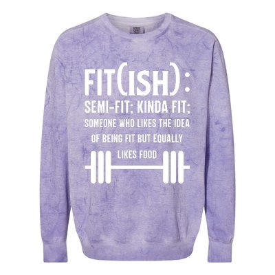 Fit Definition Funny Fitness Colorblast Crewneck Sweatshirt