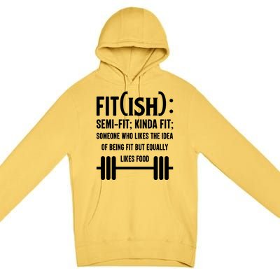 Fit Definition Funny Fitness Premium Pullover Hoodie