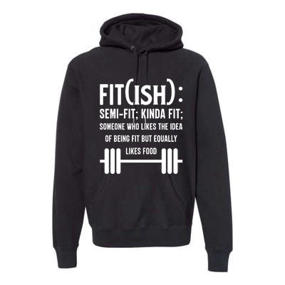 Fit Definition Funny Fitness Premium Hoodie