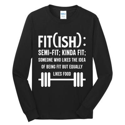 Fit Definition Funny Fitness Tall Long Sleeve T-Shirt