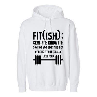 Fit Definition Funny Fitness Garment-Dyed Fleece Hoodie