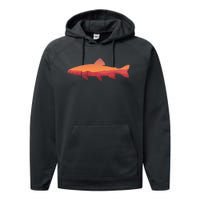 Fly Fishing Trout Fishing Tee Fishing Lover Performance Fleece Hoodie