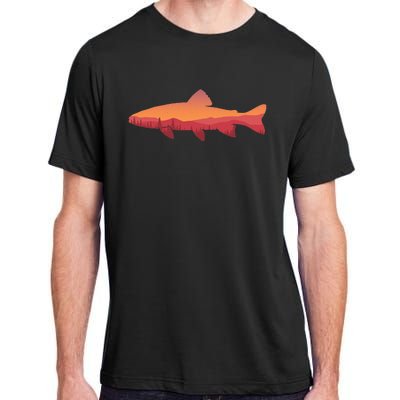 Fly Fishing Trout Fishing Tee Fishing Lover Adult ChromaSoft Performance T-Shirt