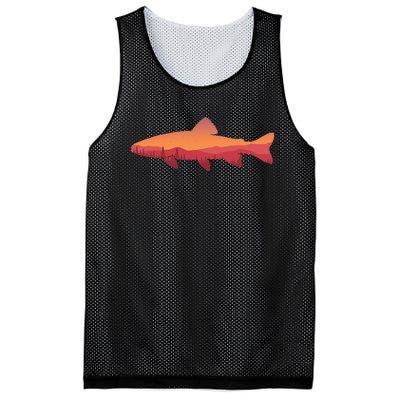 Fly Fishing Trout Fishing Tee Fishing Lover Mesh Reversible Basketball Jersey Tank