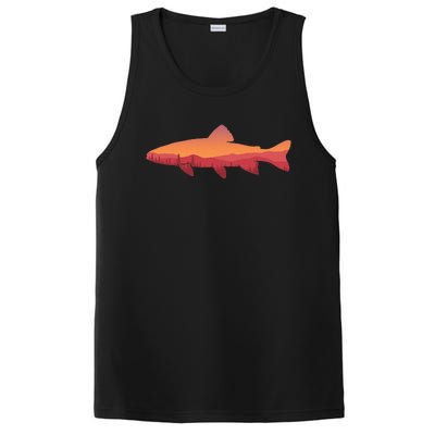 Fly Fishing Trout Fishing Tee Fishing Lover PosiCharge Competitor Tank