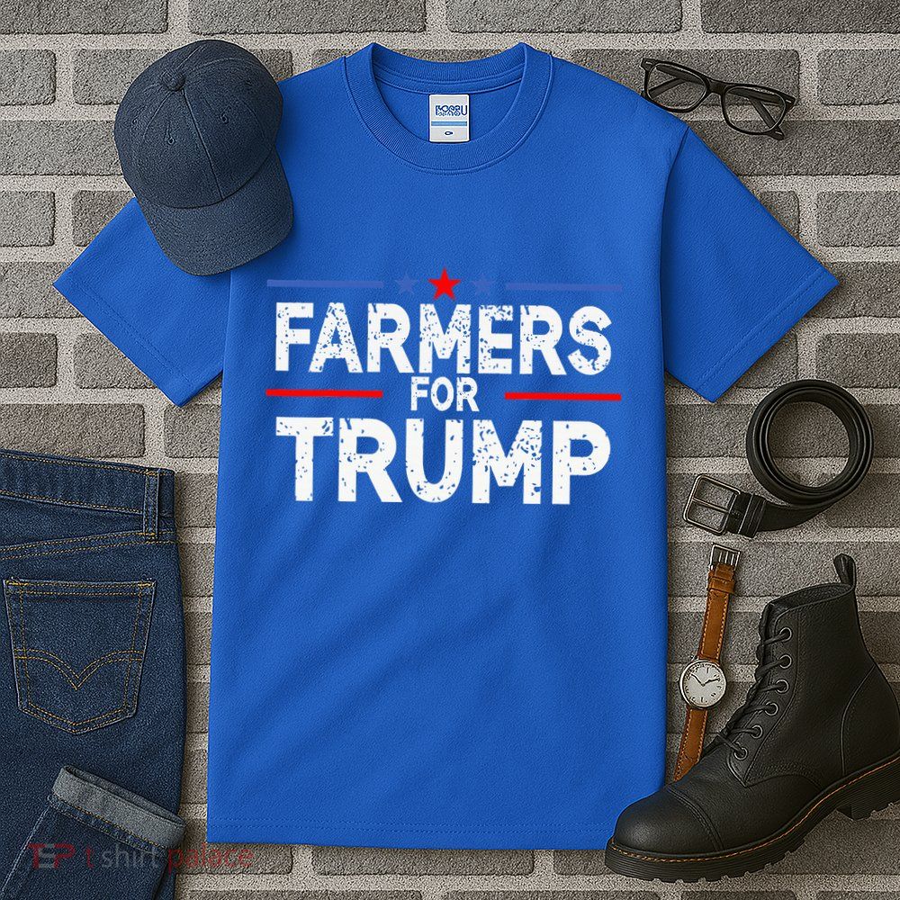 Farmers for Trump 2024 American Election Pro Trump Farmers Tall T-Shirt