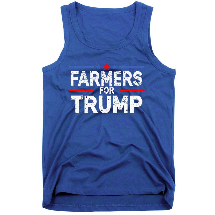 Farmers for Trump 2024 American Election Pro Trump Farmers Tank Top