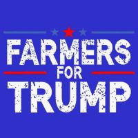 Farmers for Trump 2024 American Election Pro Trump Farmers Zip Tote Bag