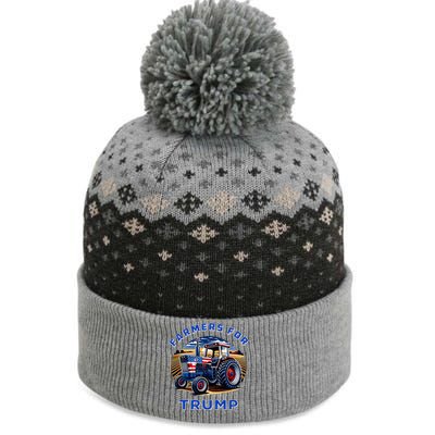 Farmers For Trump Maga 2024 The Baniff Cuffed Pom Beanie