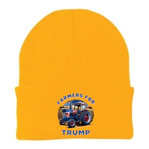 Farmers For Trump Maga 2024 Knit Cap Winter Beanie