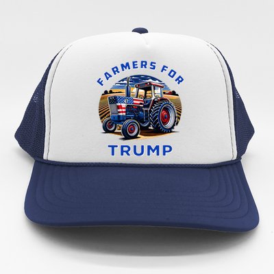 Farmers For Trump Maga 2024 Trucker Hat