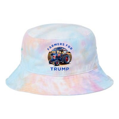 Farmers For Trump Maga 2024 Tie Dye Newport Bucket Hat