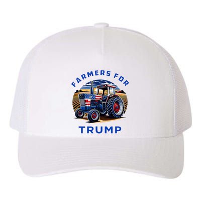 Farmers For Trump Maga 2024 Yupoong Adult 5-Panel Trucker Hat