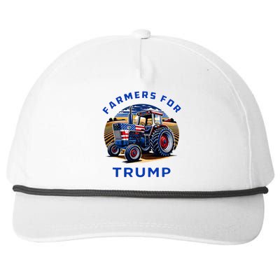 Farmers For Trump Maga 2024 Snapback Five-Panel Rope Hat