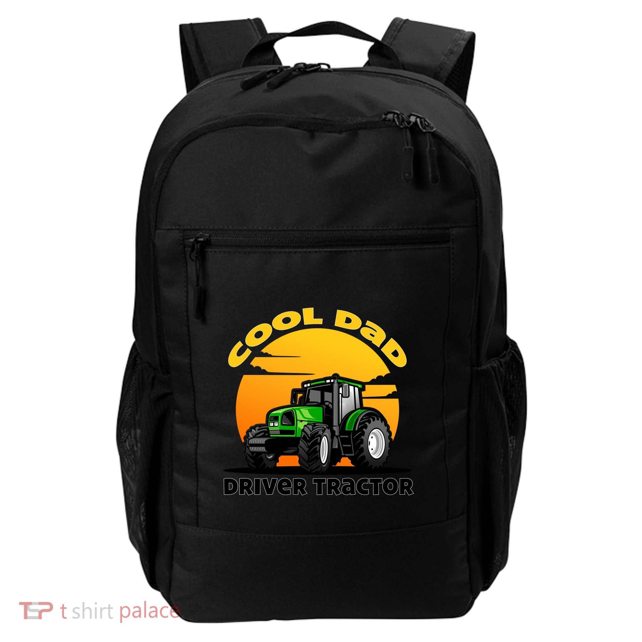 Funny Farmer Tractor Dad Quote Cool Dads Drive Tractors Gift Daily Commute Backpack
