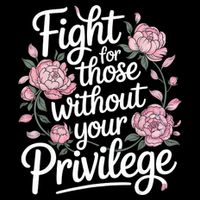 Fight For Those Without Your Privilege ' Women Resist Floral  Drawstring Bag