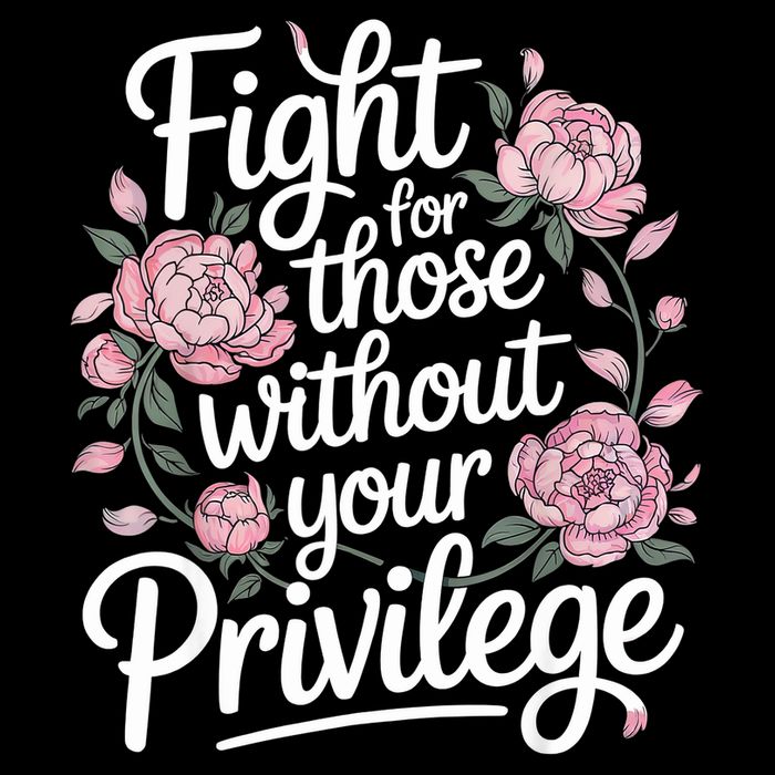 Fight For Those Without Your Privilege ' Women Resist Floral  Drawstring Bag