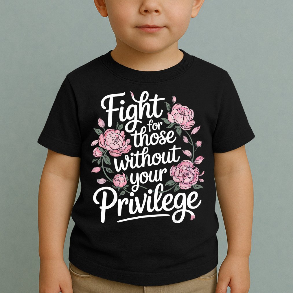 Fight For Those Without Your Privilege ' Women Resist Floral  Toddler T-Shirt