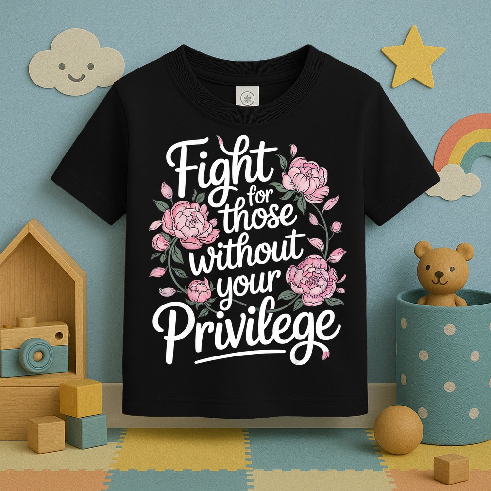 Fight For Those Without Your Privilege ' Women Resist Floral  Toddler T-Shirt