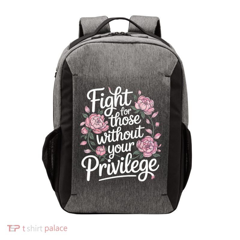 Fight For Those Without Your Privilege ' Women Resist Floral  Vector Backpack