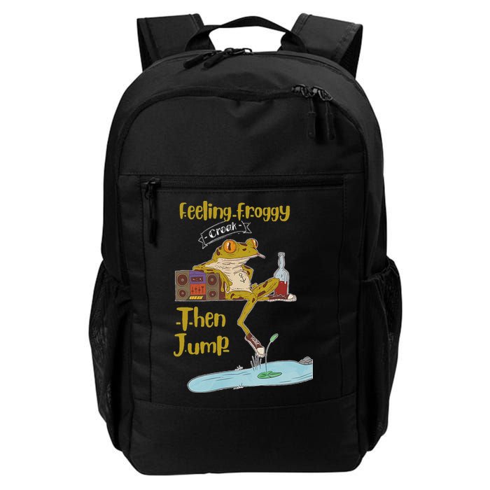 Feeling Froggy Then Jump Frog Apparel Backpack