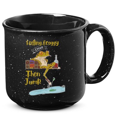 Feeling Froggy Then Jump Frog Apparel 15oz Campfire Ceramic Mug