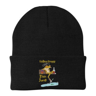 Feeling Froggy Then Jump Frog Apparel Beanie