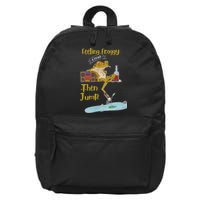 Feeling Froggy Then Jump Frog Apparel 16 in Basic Backpack