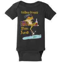 Feeling Froggy Then Jump Frog Apparel Baby Bodysuit