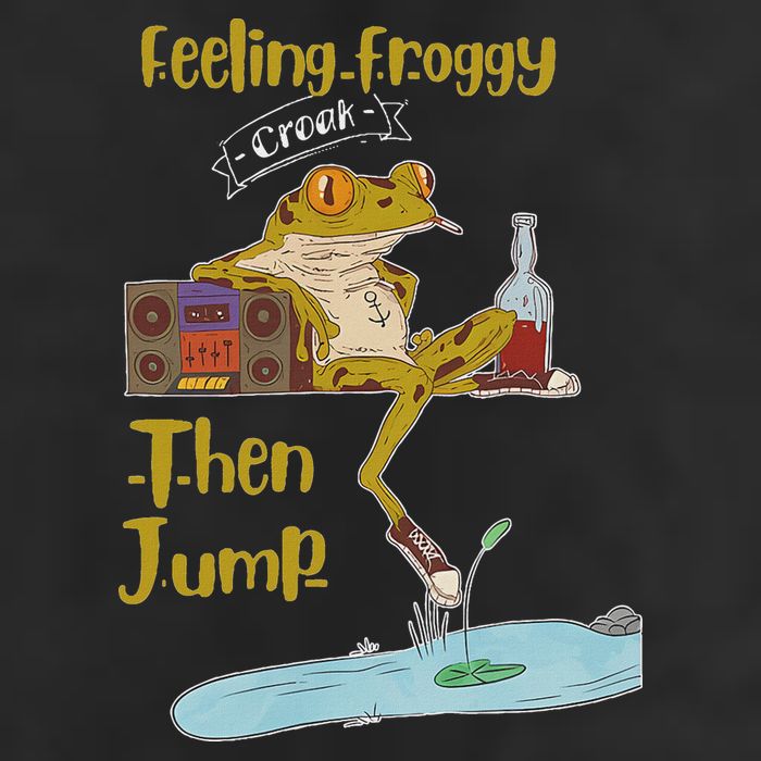 Feeling Froggy Then Jump Frog Apparel Golf Towel