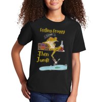Feeling Froggy Then Jump Frog Apparel Kids T-Shirt