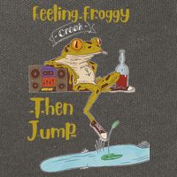 Feeling Froggy Then Jump Frog Apparel Cotton Canvas Backpack