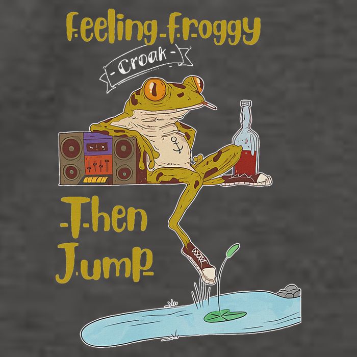 Feeling Froggy Then Jump Frog Apparel Vector Backpack
