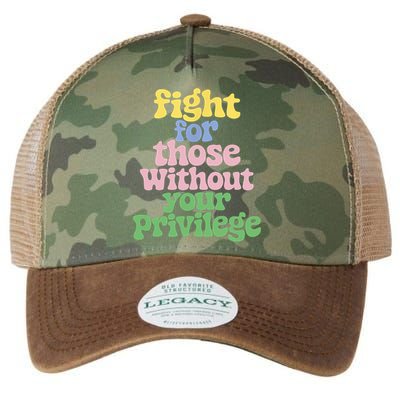 Fight For Those Without Your Privilege Civil Rights  Legacy Tie Dye Trucker Hat