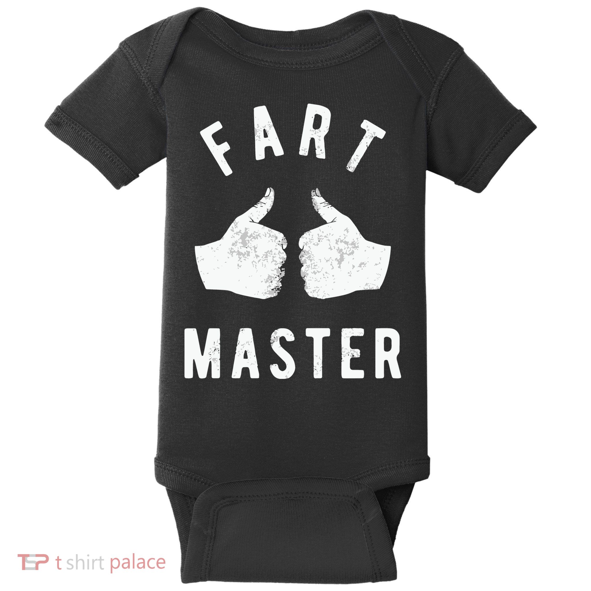 Funny Fart Thumbs Up Toilet Humor Baby Bodysuit