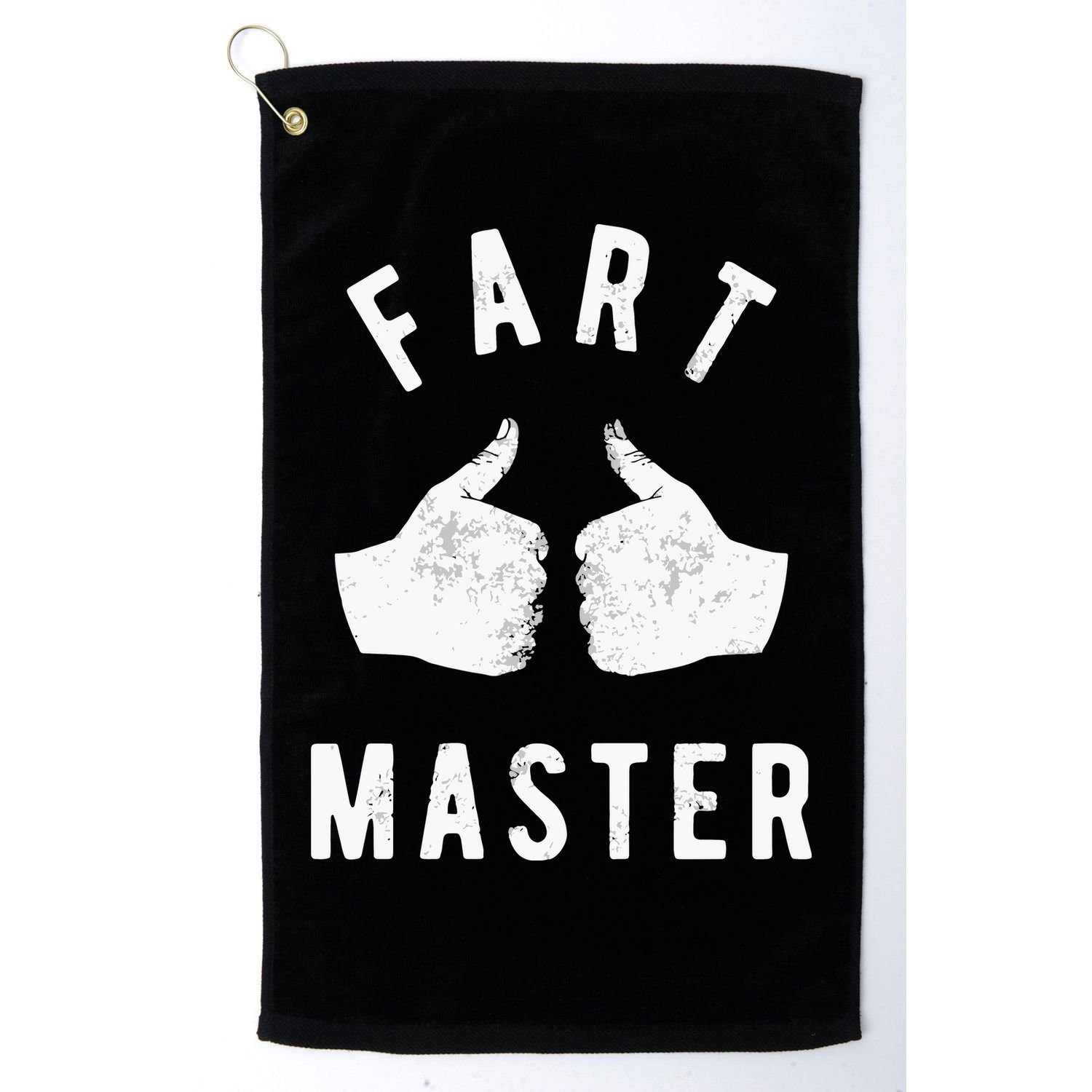 Funny Fart Thumbs Up Toilet Humor Golf Towel