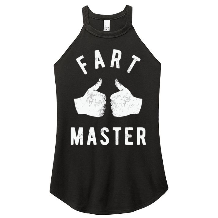Funny Fart Thumbs Up Toilet Humor Women's Perfect Tri Rocker Tank