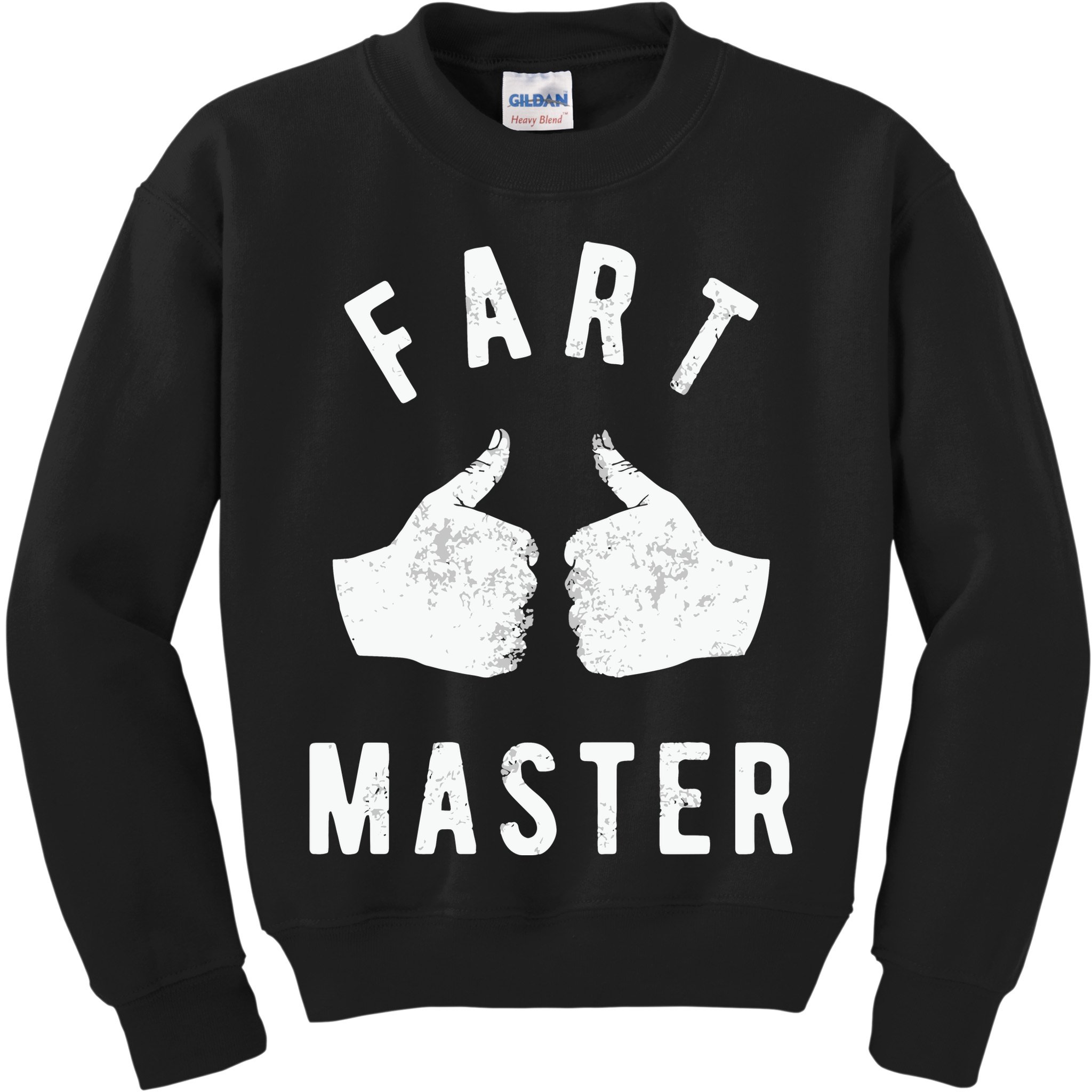 Funny Fart Thumbs Up Toilet Humor Kids Sweatshirt