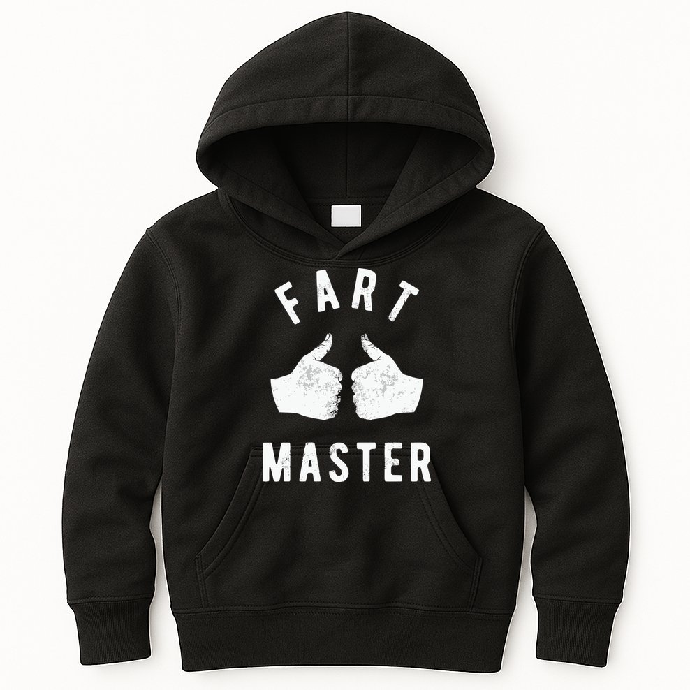Funny Fart Thumbs Up Toilet Humor Kids Hoodie