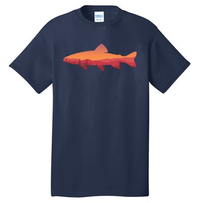 Fly Fishing , Trout Fishing Tee, Fishing Lover Tall T-Shirt