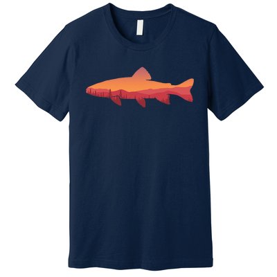 Fly Fishing , Trout Fishing Tee, Fishing Lover Premium T-Shirt