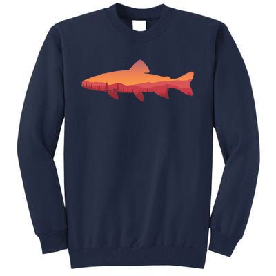 Fly Fishing , Trout Fishing Tee, Fishing Lover Tall Sweatshirt