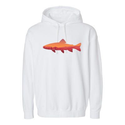 Fly Fishing , Trout Fishing Tee, Fishing Lover Garment-Dyed Fleece Hoodie