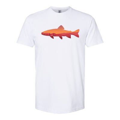 Fly Fishing , Trout Fishing Tee, Fishing Lover Softstyle CVC T-Shirt