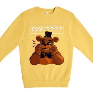 Freddy Fazbear Tfnaf Five Nights At Freddys Meme Halloween Premium Crewneck Sweatshirt