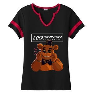 Freddy Fazbear Tfnaf Five Nights At Freddys Meme Halloween Ladies Halftime Notch Neck Tee